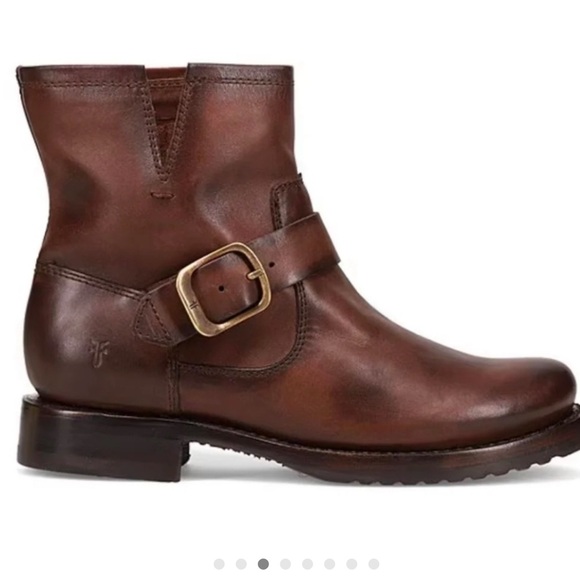 Frye Ladies Veronica Redwood Western Booties New with Box! Size 7 - Picture 3 of 12